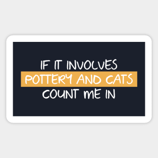 Cats and Ceramic lover Sticker